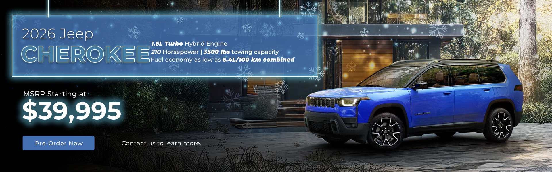 Pre-Order 2026 Jeep Cherokee