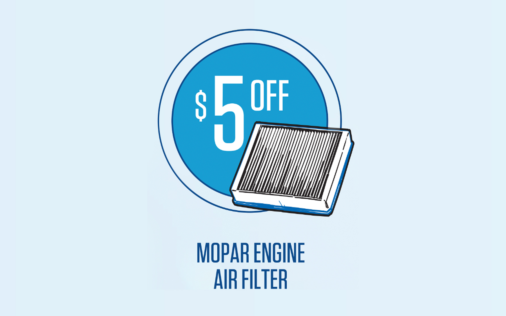 $5 Off on Mopar® Engine Air Filter